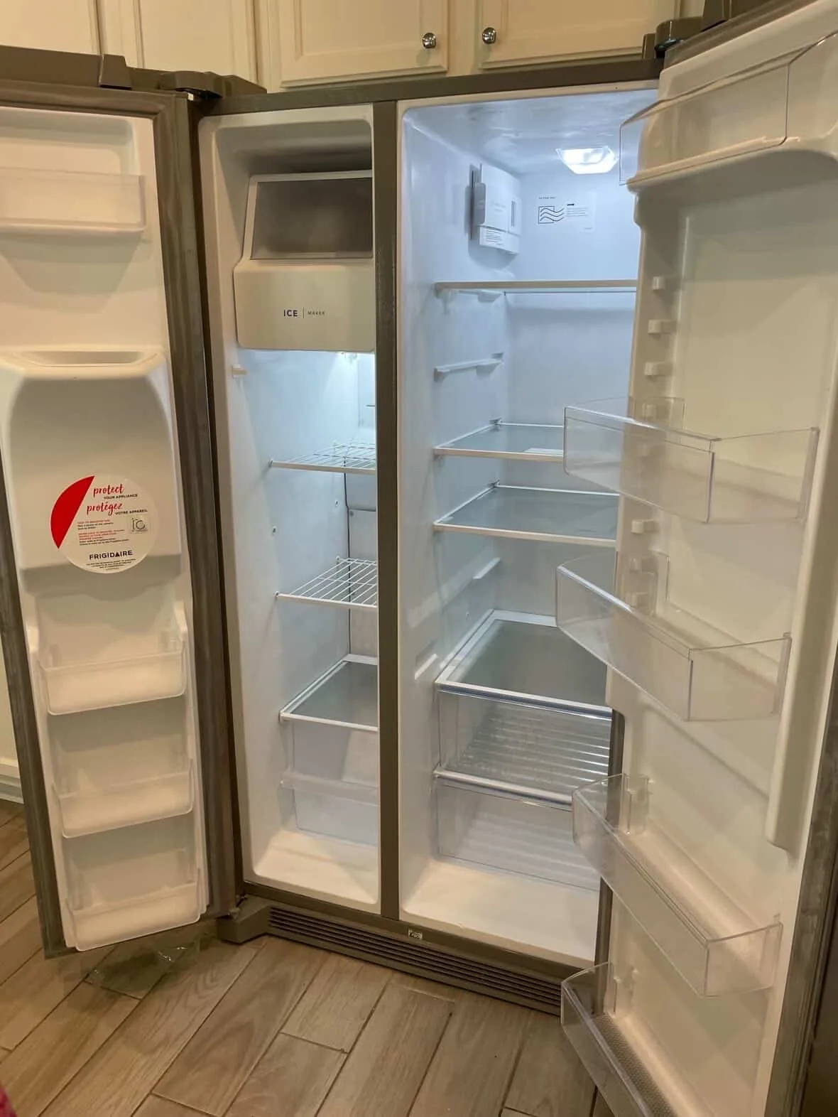 Clean refrigerator interior after spring cleaning in Jacksonville