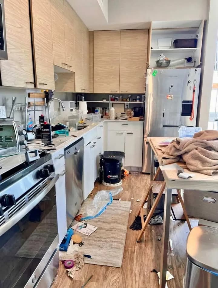 Kitchen before deep cleaning Jacksonville FL